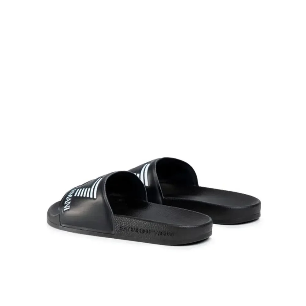 NEW EA7 Emporio Armani Mens Slide Sandals Black XCP001 XCC22 Size 11 / 44